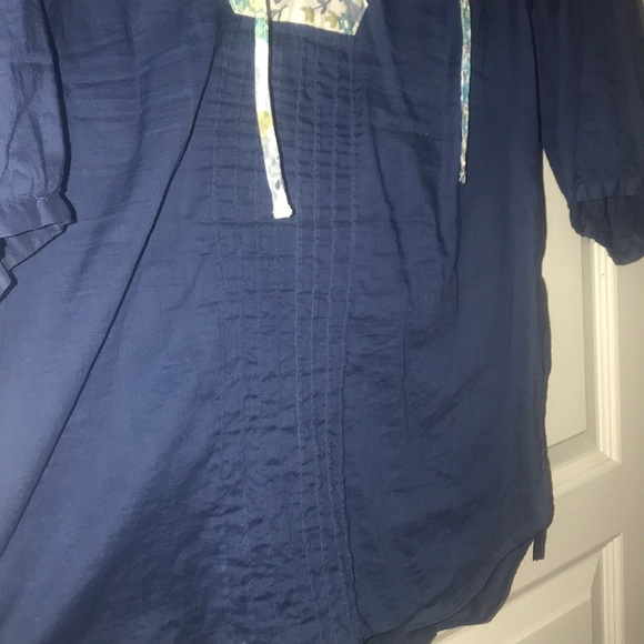 Free People linen blouse with crochet details - Picture 7 of 7